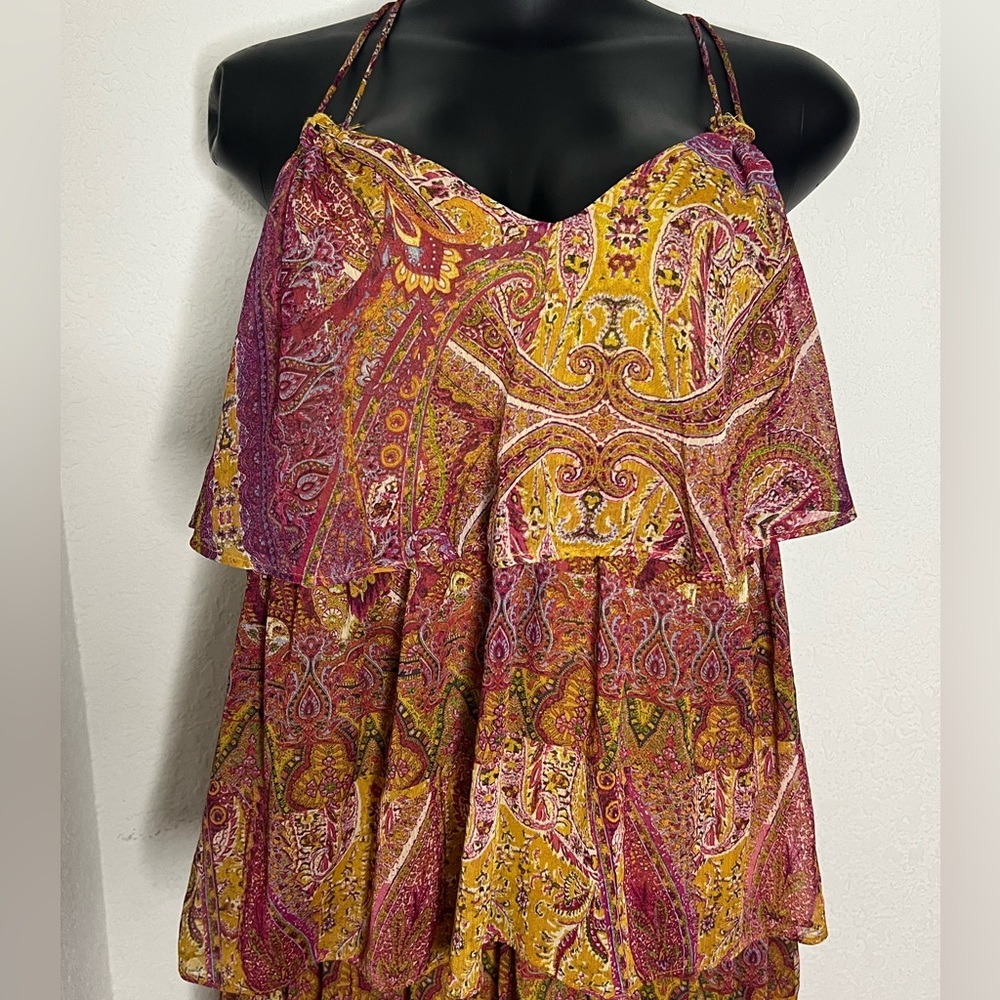 Zara Printed Ruffled Dress Multicolored - Picture 4 of 7